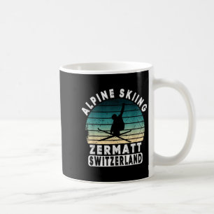 Taza De Café Esquí alpino Zermatt Suiza montañas suizas 