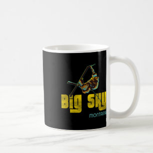 Taza De Café Esquí Antiguo Big Sky Montana