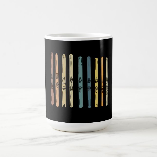 Taza De Café Esquí - Colección de tablas de esquí (Centro)