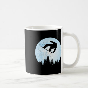 Taza De Café Esquí con Snowboard Bigfoot Divertido Sasquatch