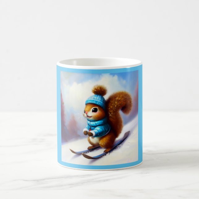 Taza De Café Esquí de ardilla (Centro)