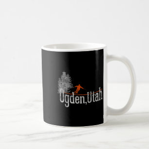 Taza De Café Esquí de época Ogden Utah, estilo años 80