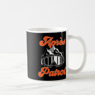 Taza De Café Esquí de esquiar en snowboard Goggles Après Patrol