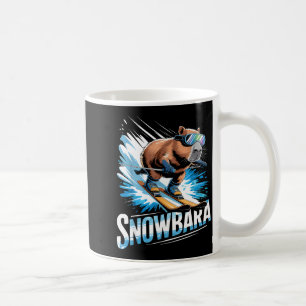 Taza De Café Esquí deporte de invierno esquiador divertido esqu