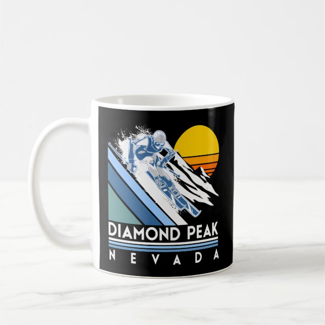 Taza De Café Esquí Diamond Peak Nevada (Izquierda)