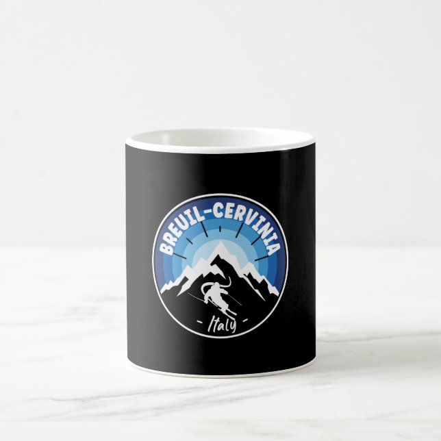 Taza De Café Esquí En Azul Breuil-Cervinia (Centro)