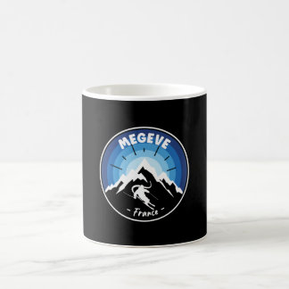 Taza De Café Esquí En Megeve France Blue