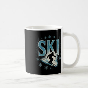 Taza De Café Esquí - Esquí Alpino de Carreras de Bajada Freesty