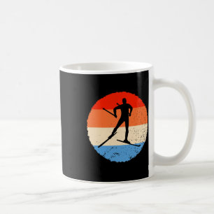 Taza De Café Esquí Esquí de fondo retro