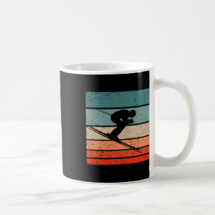 Taza De Café Esquí estilo retro vintage