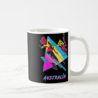 Taza De Café Esquí Retro Australia Gráfico Vintage 