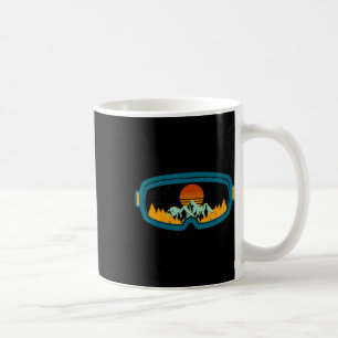 Taza De Café Esquí Retro Goggles Esquí Snowboard Mar de inviern
