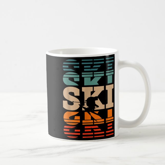 Taza De Café esquí retro ski  (Derecha)