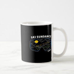 Taza De Café Esquí Retro Sundance Utah Estación de Esquí Estado