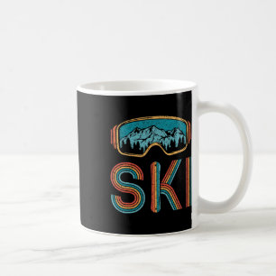 Taza De Café Esquí retro Vintage 80 Esquiadores Snowboard M