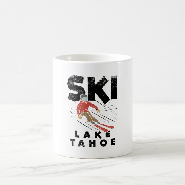 Taza De Café Esquí - Ski Lake Tahoe (Centro)