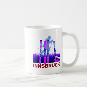 Taza De Café esquí y snowboard en Innsbruck retro 90