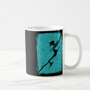 Taza De Café Esquiador alpino en pendiente baja