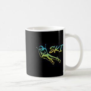 Taza De Café Esquiador Colorido Deportes de Invierno Esquí