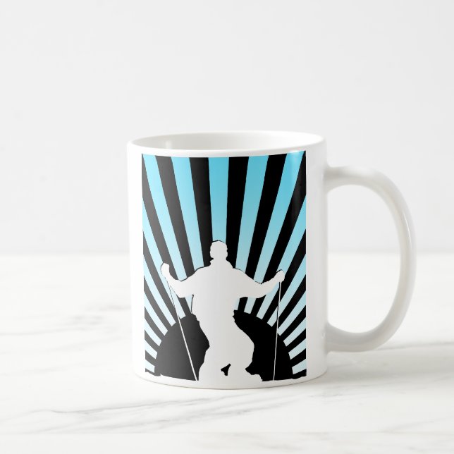 Taza De Café esquiador de descenso (Derecha)