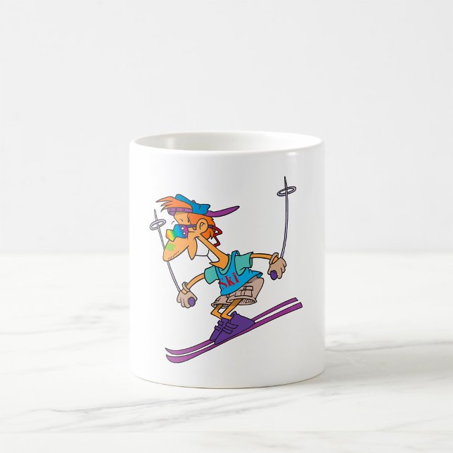 Taza De Café Esquiador de verano (Subido por el creador)