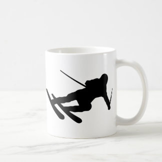 Taza De Café esquiador en declive de esquí del esquí