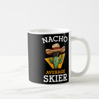 Taza De Café Esquiador no promedio entusiasta divertido del esq