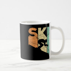 Taza De Café Esquiador Vintage Esquí Retro Amante Esquí Bajada
