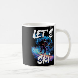 Taza De Café Esquiar cuesta abajo Esquí Gear invierno Esquiador