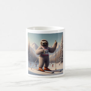 Taza De Café Esquiar espumoso