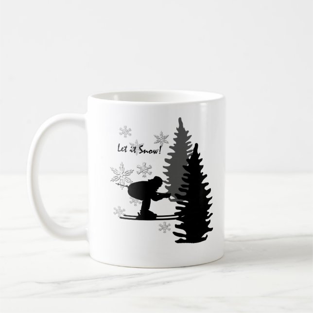 Taza De Café Esquiar la nieve (Izquierda)