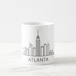 Taza De Café Esquina de Atlanta - Diseño de Cityscape