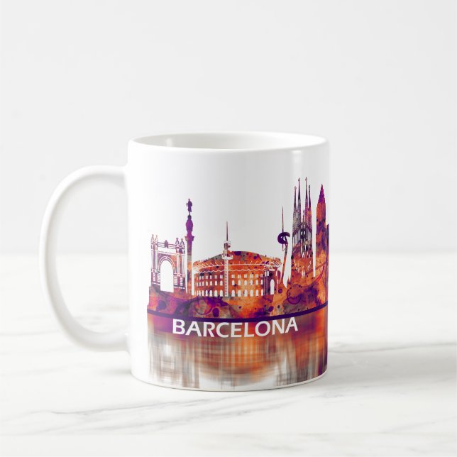 Taza De Café Esquina de Barcelona España (Izquierda)