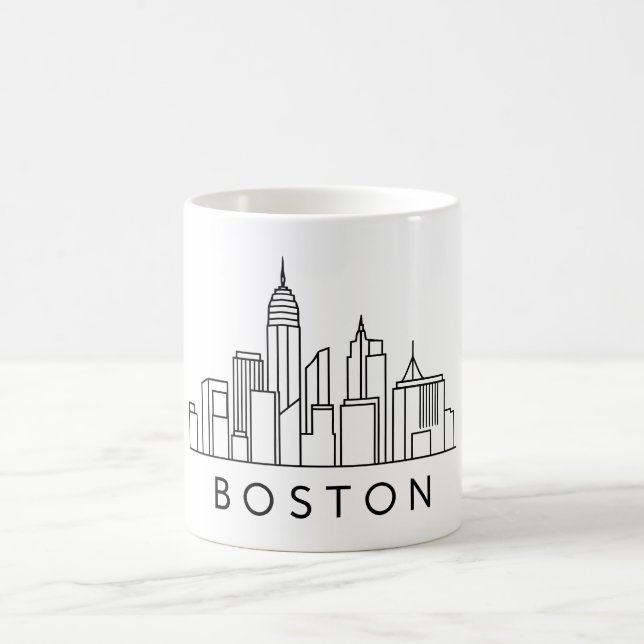 Taza De Café Esquina de Boston - Diseño de Cityscape (Centro)