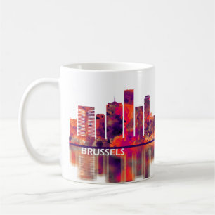 Taza De Café Esquina de Bruselas Bélgica