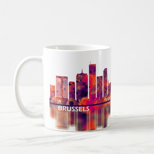 Taza De Café Esquina de Bruselas Bélgica (Izquierda)