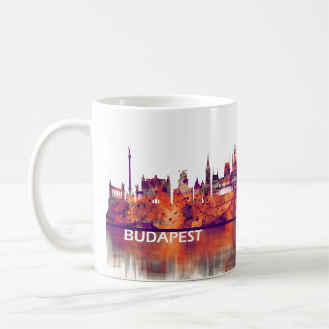 Taza De Café Esquina de Budapest Hungría (Izquierda)