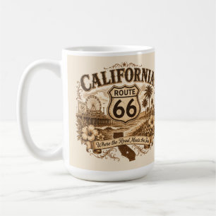 Taza De Café Esquina de café de la ruta 66 de California