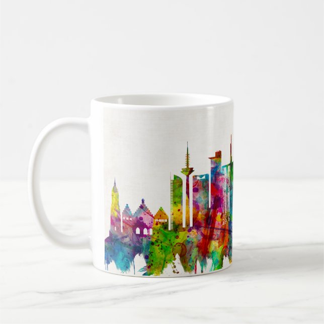 Taza De Café Esquina de Frankfurt Alemania (Izquierda)