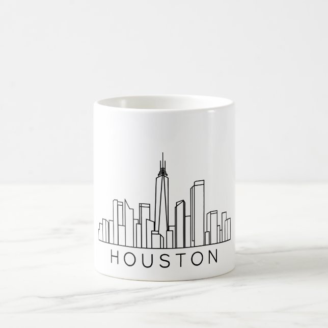 Taza De Café Esquina de Houston - Diseño de Cityscape (Centro)