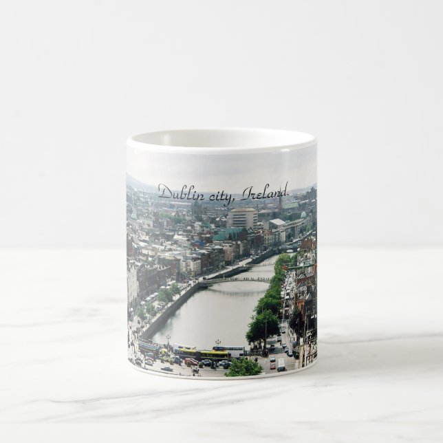 Taza De Café Esquina de la ciudad de Dublin en Irlanda (Centro)