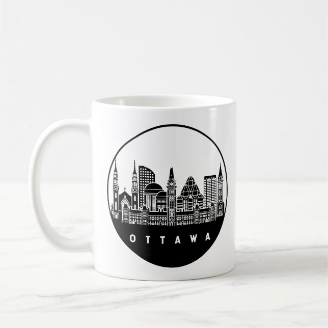 Taza De Café Esquina de Ottawa Canada (Izquierda)