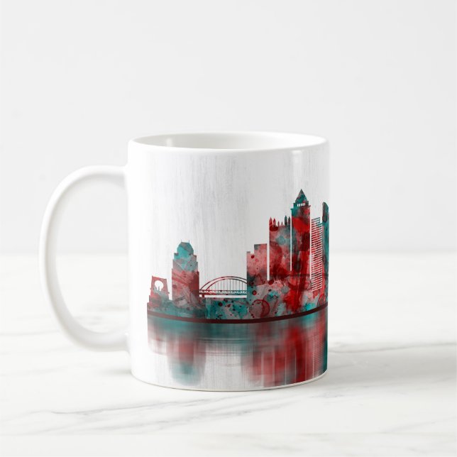 Taza De Café Esquina de Pittsburgh Pennsylvania (Izquierda)