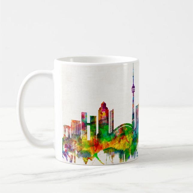 Taza De Café Esquina de Toronto Canadá (Izquierda)