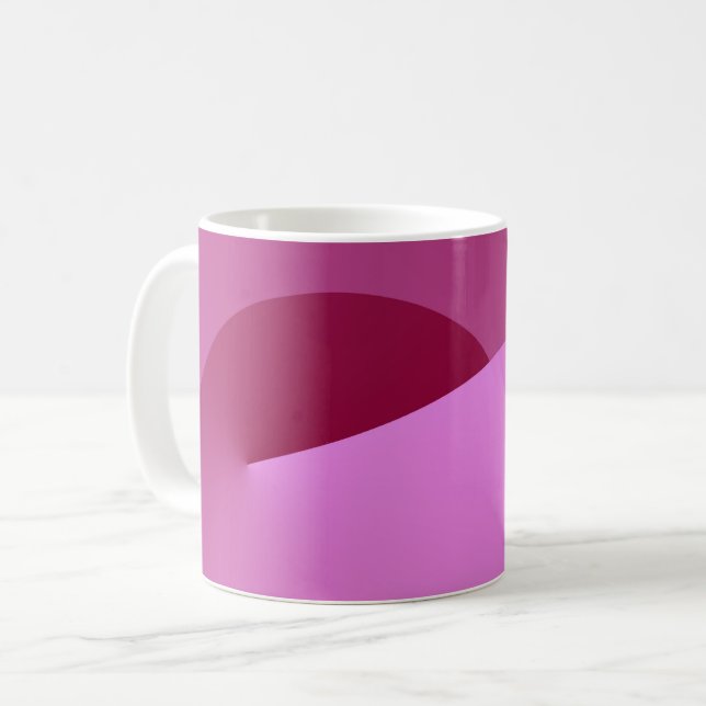 Taza De Café Esquina rosa Resumen Mug geométrico 1 (Anverso izquierdo)