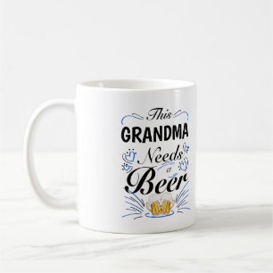 Taza De Café Esta abuela necesita una cerveza