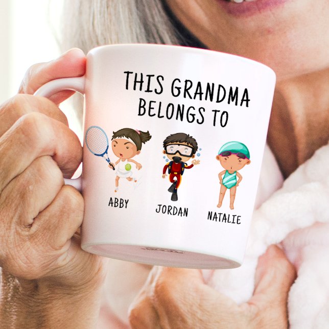 Taza De Café Esta Abuela Pertenece A 6 Niños Llama Regalo Graci (Subido por el creador)