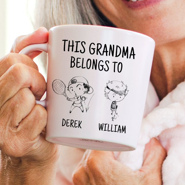 Taza De Café Esta Abuela Pertenece A Dos Hombres Divertidos Pin (Subido por el creador)