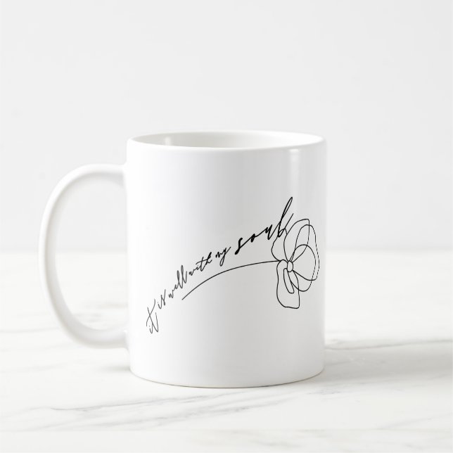 Taza De Café Está bien con My Soul Floral (Izquierda)