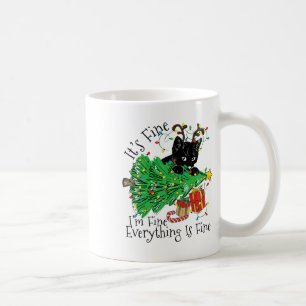 Taza De Café Está bien, estoy bien, todo está bien, divertida N
